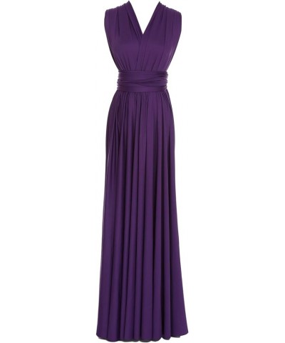 Convertible Warp Maxi Dress Multi Way Wear Party Wedding Bridesmaid Long Dresses Darker Purple $30.23 Dresses