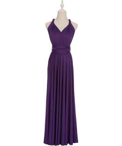 Convertible Warp Maxi Dress Multi Way Wear Party Wedding Bridesmaid Long Dresses Darker Purple $30.23 Dresses