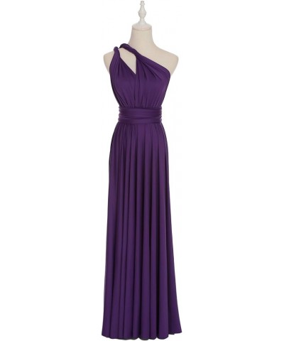 Convertible Warp Maxi Dress Multi Way Wear Party Wedding Bridesmaid Long Dresses Darker Purple $30.23 Dresses