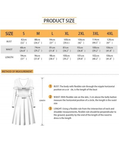 Women's Van Gogh Painting 3D Print Long Sleeve V-Neck Ruffle Swing Dress White Aesthetic Flower $8.82 Dresses