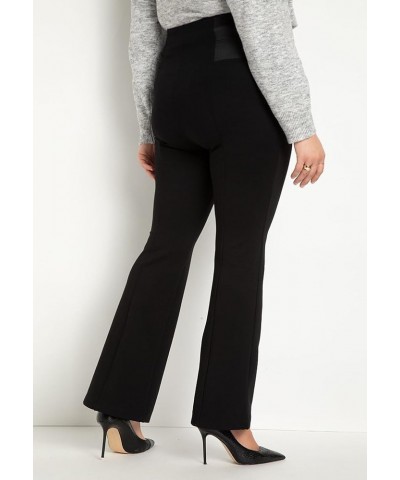 Women's Plus Size Miracle Flawless Flare Leg Pant Totally Black $23.45 Pants