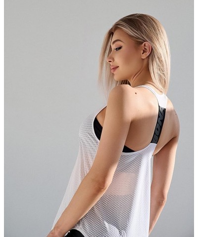 Sleeveless T-Shirt Women – Sleeveless Tank Top Women's – Comfortable Tops Dressy Casual Freeway Pro White $24.00 Tanks