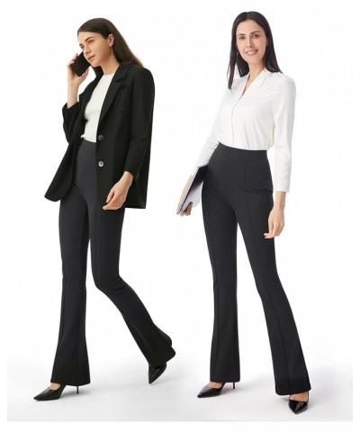 Women's Dress Pants High Rise Flare Pants Pull On Stretchy Work Pants Business Office Casual Slacks with Pockets 30" Inseam A...