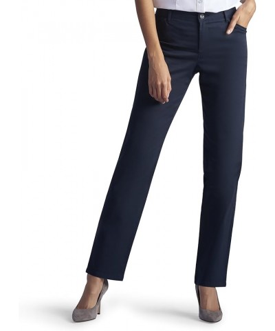 Women's Petite Relaxed Fit All Day Straight Leg Pant Imperial Blue $12.38 Pants