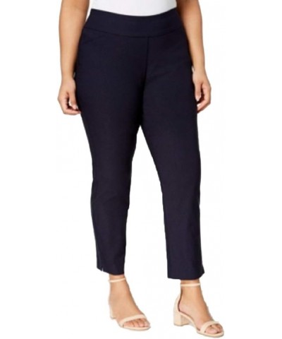 Plus Size Cambridge Tummy-Control Pull-On Pants (Deepest Navy, 28WS) $24.84 Pants