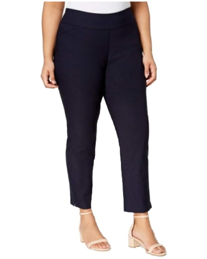 Plus Size Cambridge Tummy-Control Pull-On Pants (Deepest Navy, 28WS) $24.84 Pants