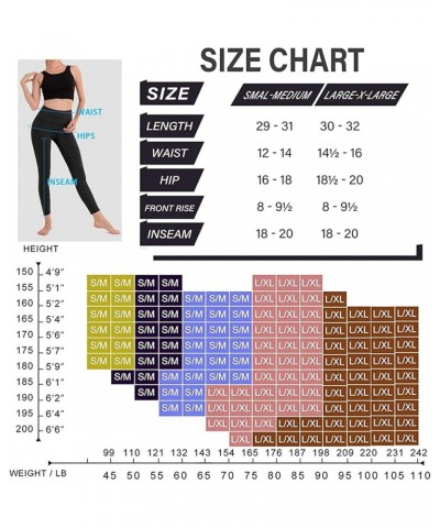 Soft Leggings for Women - High Waisted Tummy Control No See Through Workout Yoga Pants Z1-black,black(2 Pack Capri) Large-X-L...