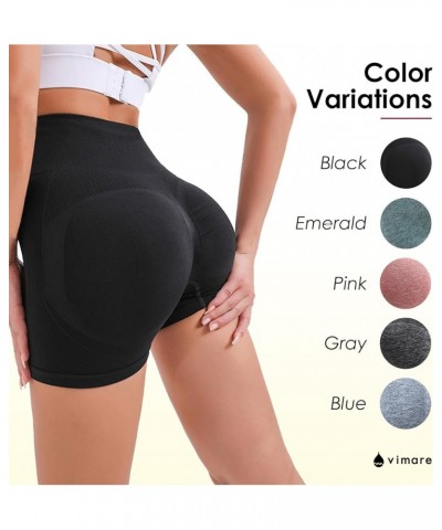 Women's Short Leggings Yoga Shorts Workout Gym Fitted Shorts High Waisted Stretchable Quick Drying Fitness Activewear Gray $1...