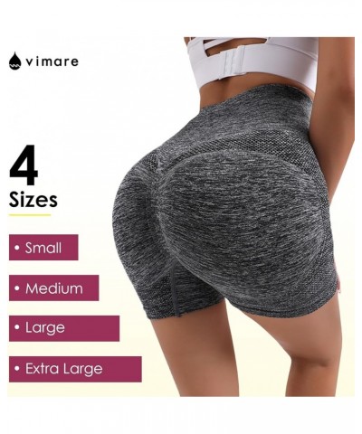 Women's Short Leggings Yoga Shorts Workout Gym Fitted Shorts High Waisted Stretchable Quick Drying Fitness Activewear Gray $1...