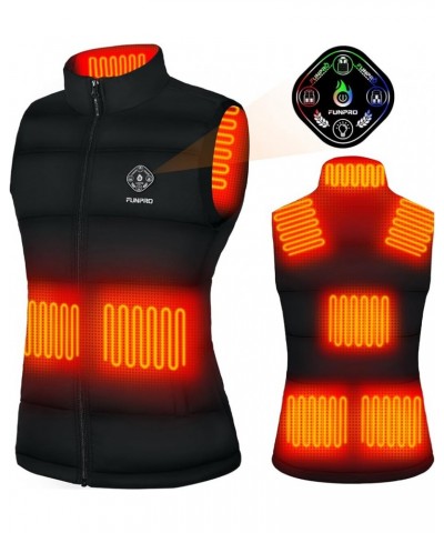 Heated Vest for Women, Smart Heated Jacket, Lights-out Design, Battery Pack Not Included Black-no Battery $31.83 Jackets