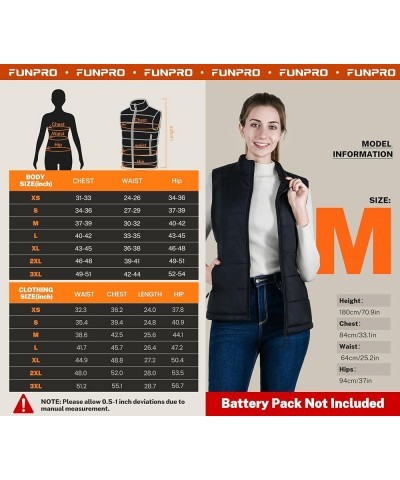 Heated Vest for Women, Smart Heated Jacket, Lights-out Design, Battery Pack Not Included Black-no Battery $31.83 Jackets