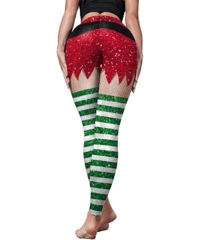 Women's Satan Cluas Ugly Christmas Xmas Leggings Funny Costume Tights B1044 $11.76 Leggings