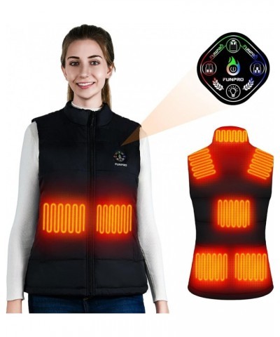 Heated Vest for Women, Smart Heated Jacket, Lights-out Design, Battery Pack Not Included Black-no Battery $31.83 Jackets