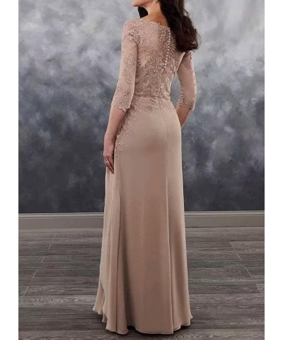 Mother of The Bride Dresses Long Formal Evening Gowns 3/4 Sleeve Wedding Guest Dresses for Women Silver $35.52 Dresses