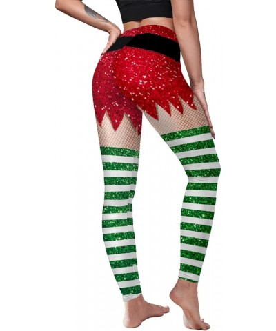 Women's Satan Cluas Ugly Christmas Xmas Leggings Funny Costume Tights B1044 $11.76 Leggings