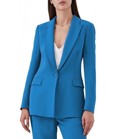 Women's Suiting 2 Piece One Button Dressy Pantsuit for Women Professional Wedding Suit Casual Green $35.89 Suits