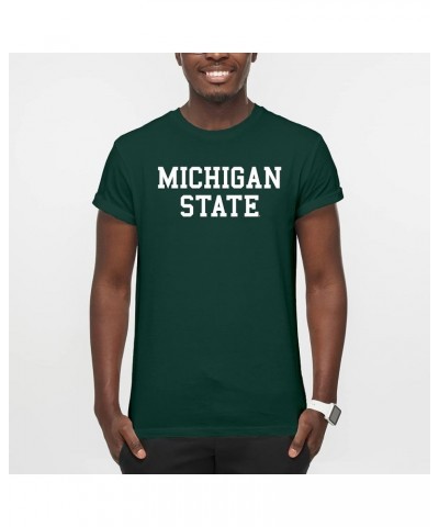 NCAA Michigan State Spartans Basic Block, Team Color T Shirt Michigan State Spartans Forest $14.57 T-Shirts