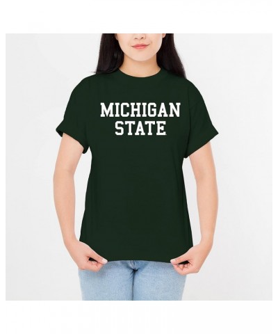 NCAA Michigan State Spartans Basic Block, Team Color T Shirt Michigan State Spartans Forest $14.57 T-Shirts