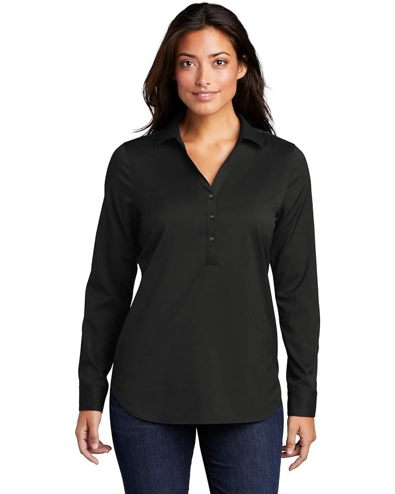 Ladies City Stretch Tunic Black $15.37 Tops