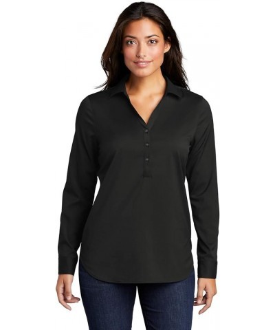 Ladies City Stretch Tunic Black $15.37 Tops