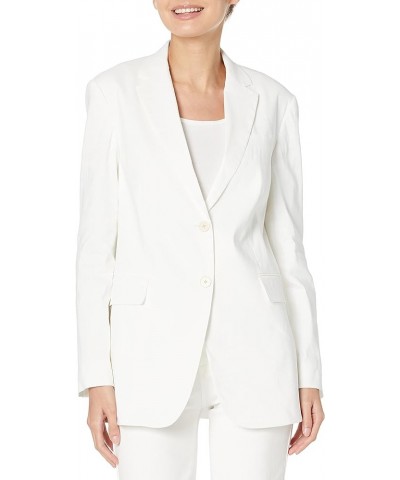 Women's Rolled Sleeve Bf Jacket White $111.15 Blazers