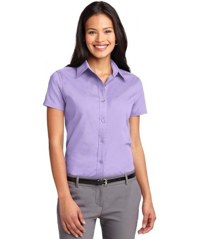 Ladies Short Sleeve Easy Care Shirt. L508 Bright Lavender $9.69 Blouses