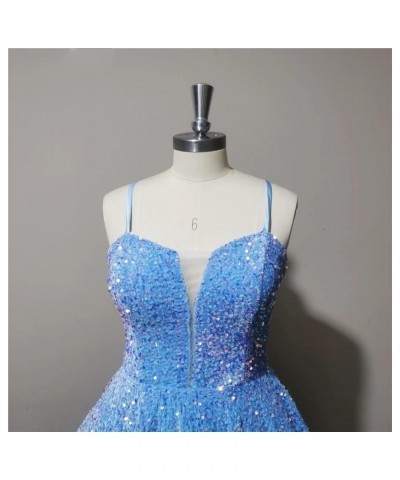 Teens Sequin Prom Dresses Spaghetti Straps Sparkly Sexy Backless Tight Short Homecoming Cocktail Dresses 2023 Lavender $44.10...