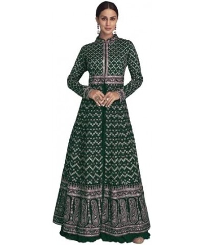 Shree ram Creation Design a New Partywear Embroidered Faux Georgette Abaya Style Anarkali Suit for Ready to wear Green $37.60...