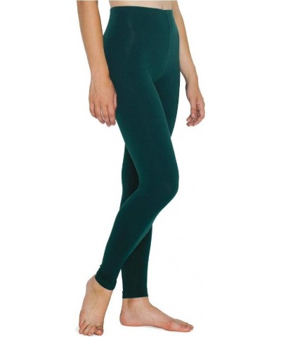 Ladies' Cotton Spandex Jersey Leggings - Forest - XL $17.40 Leggings