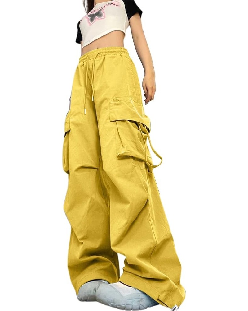 Pants for Women Lace Poket Waisted Pants Trousers Up Women’s Casual Women's Jeans Jeans for Women Trendy Stretch Yellow 1 $15...