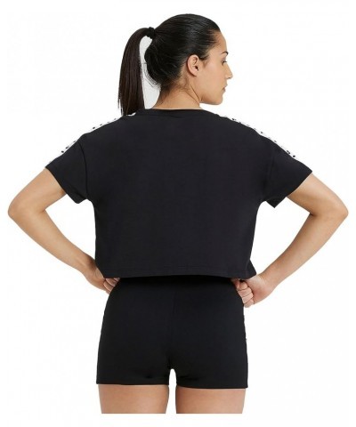 Women's Corinne Team T-Shirt Crop Top Black $7.44 Activewear