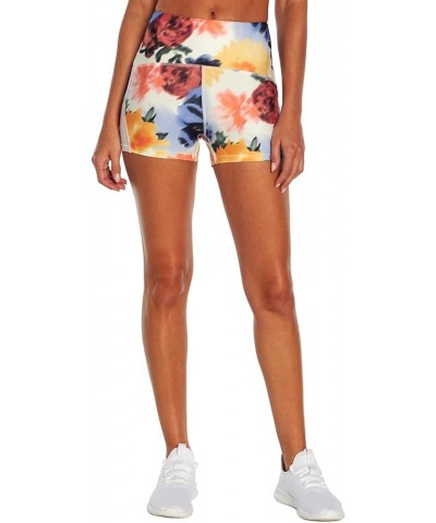 Women's Jane High Rise Hottie Short Ocean Wave Blurred Flora $10.13 Activewear