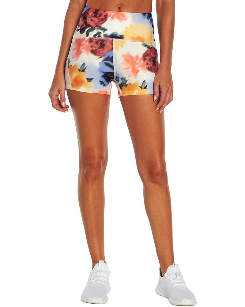 Women's Jane High Rise Hottie Short Ocean Wave Blurred Flora $10.13 Activewear