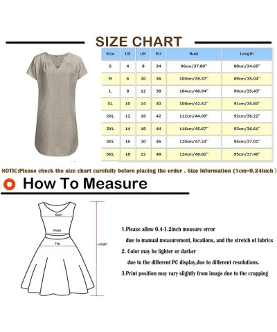 Women's Graduation Dresses 2023 Size Casual Daisy Printed V-Neck Short Sleeve Loose Knee Length Dress Dresses Z-4-gray $10.65...