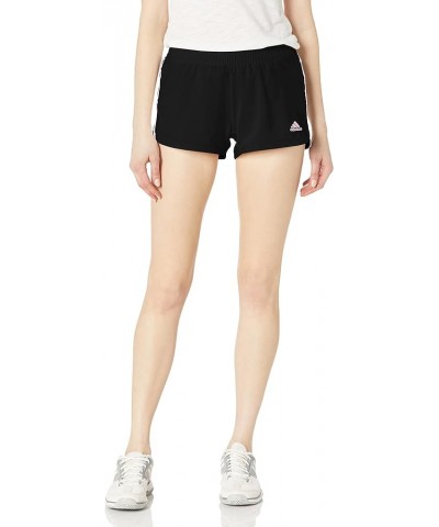 Women's Pacer 3-stripes Woven Shorts Black/Clear Pink $11.99 Activewear