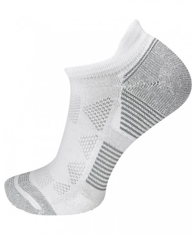 Men's and Women's Moab Speed Lightweight Hiking Socks-1 Pair-Unisex Sustainable Coolmax Ecomade Low Cut Tab - White $9.66 Socks