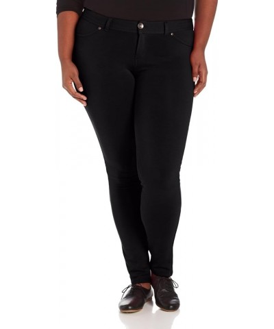 1826/926 Ponte Jeans Women's Plus Size Cotton French Terry Moleton Super Stretch Pants Black $12.00 Jeans