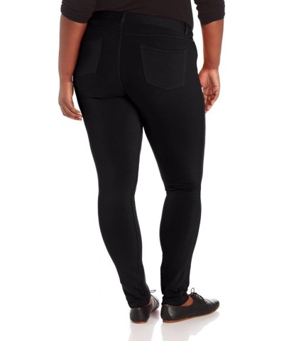 1826/926 Ponte Jeans Women's Plus Size Cotton French Terry Moleton Super Stretch Pants Black $12.00 Jeans