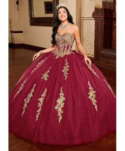 Lace Applique Quinceanera Dresses Ball Gown Tulle Sweet 15 16 Dress Lilac $47.25 Dresses