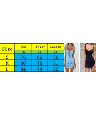 Women Y2k Going Out Mini Dress Sexy Spaghetti Strap Backless Lace Trim Slit Bodycon Short Party Dresses White $8.39 Dresses