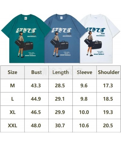 Y2K Vintage Tees for Men Women Grunge Clothes Oversized Graphic Tees Cartoon Printed Short Sleeve T Shirts 3-blue $15.59 T-Sh...