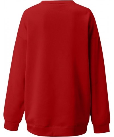 Yes I'M Cold Me 24 7 Sweatshirt for Women No Hood Oversized Fall Tops Long Sleeeve Fleece Pullover Plus Size A-red $10.07 Others