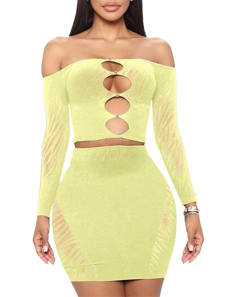 Sexy Off Shoulder Jumpsuit for Women Summer Sheer Mesh Bodycon Leopard Long Sleeve Rompers Party Club Streetwear X Light Gree...