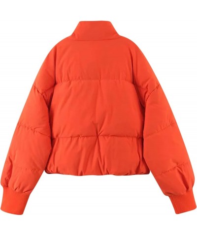 Womens Puffer Jacket 2023 Winter Warm Packable Down Jacket Lightweight Slim Fit Hooded Jacket Short Duck Down Coat 03-orange ...