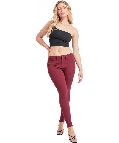 Women's Hyperstretch Midrise Skinny Dark Wine $24.30 Jeans