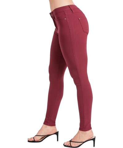 Women's Hyperstretch Midrise Skinny Dark Wine $24.30 Jeans