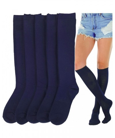 Women's Pack of 6 or 12 Knee High Socks 6-pack: Navy $12.85 Socks