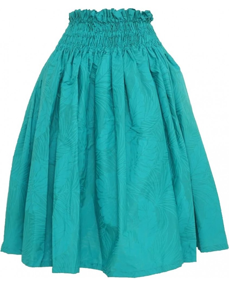 Hawaiian Flower PAU Skirts - with Adjustable Waist for Performances Monstera Green $23.14 Skirts