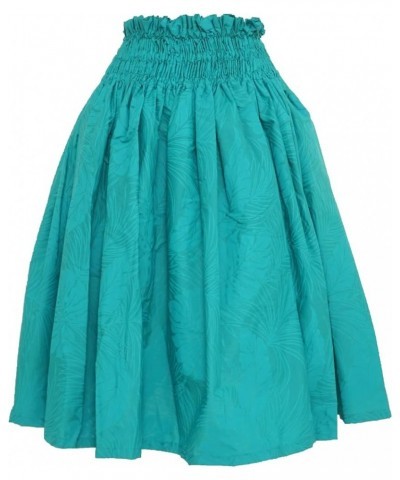 Hawaiian Flower PAU Skirts - with Adjustable Waist for Performances Monstera Green $23.14 Skirts