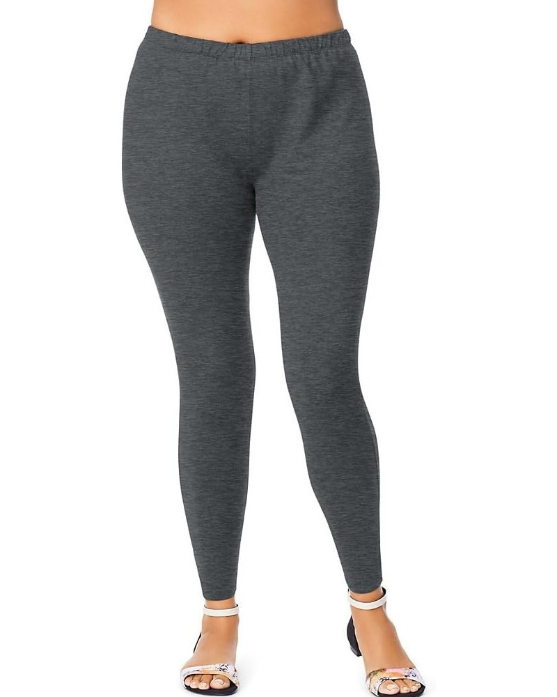 Stretch Cotton Jersey Women's Leggings Charcoal Heather $16.77 Leggings